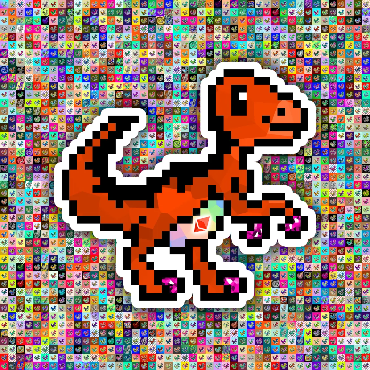 Mythical Rare rarity PixelSaurus